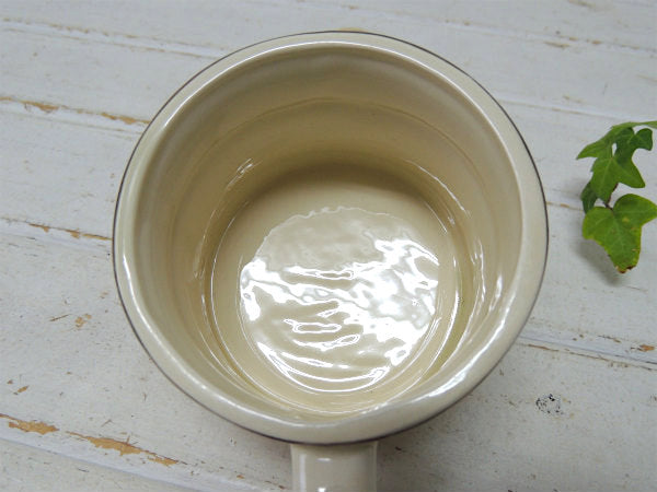 【BARBER SHOP】USA・セラミック製・ヴィンテージ・シェービング・カップ・陶器製