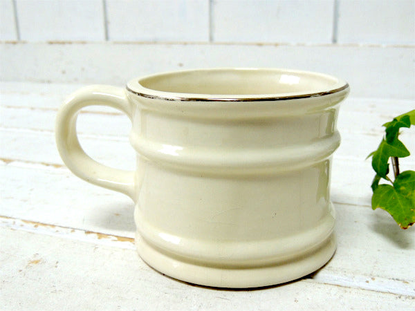 【BARBER SHOP】USA・セラミック製・ヴィンテージ・シェービング・カップ・陶器製