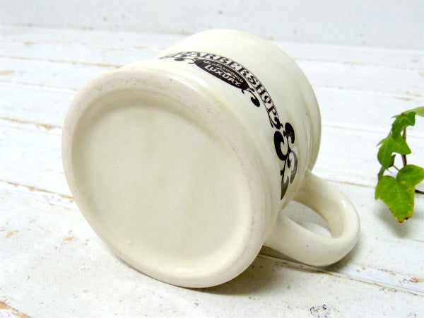 【BARBER SHOP】USA・セラミック製・ヴィンテージ・シェービング・カップ・陶器製