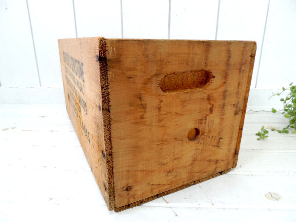 【JOHNSON&GUNSTON】大箱・たくさんの英文字入り・木箱・ヴィンテージ・ウッドボックス