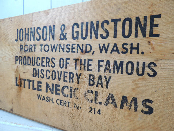 【JOHNSON&GUNSTON】大箱・たくさんの英文字入り・木箱・ヴィンテージ・ウッドボックス