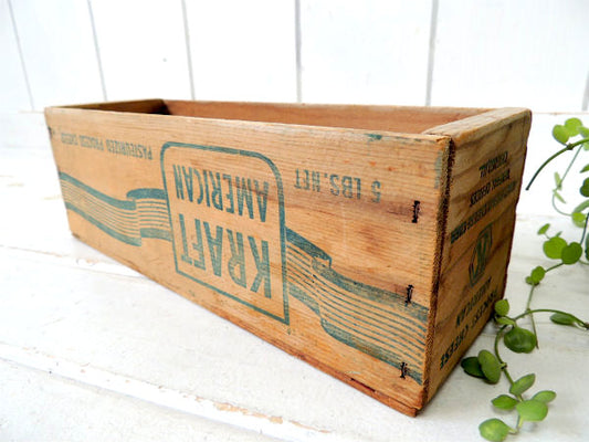 KRAFT AMERICAN クラフト社・アンティーク・チーズボックス・木箱・USA・キッチン雑貨