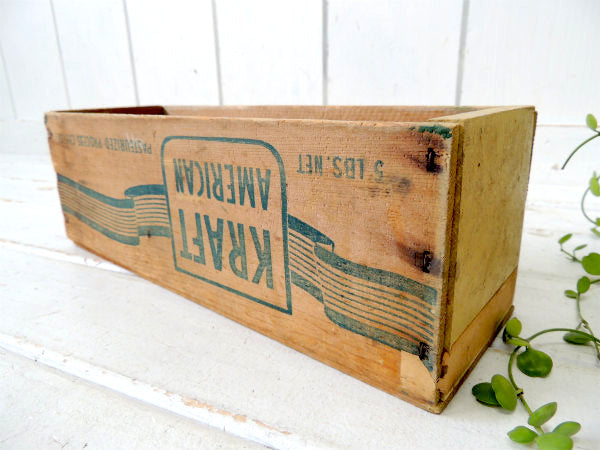 KRAFT AMERICAN クラフト社・アンティーク・チーズボックス・木箱・USA・キッチン雑貨