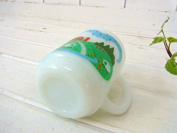 【Fire King】ファイヤーキング・メドウズ・羊&牧場柄・マグカップ　USA