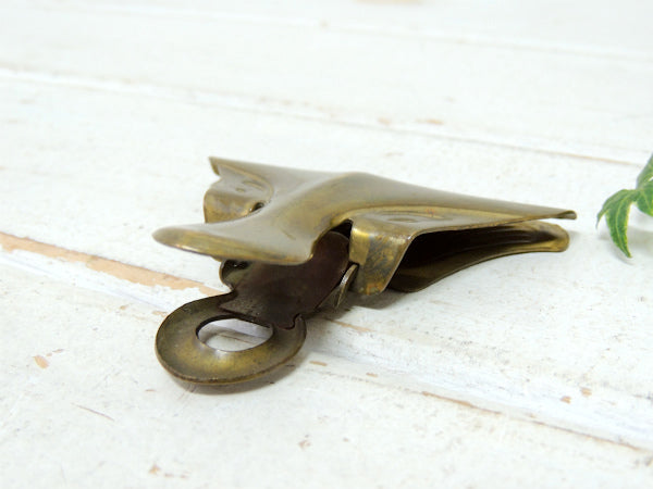 ノスタルジック 真鍮製 OLD アンティーク クリップ ペーパークリップ  USA