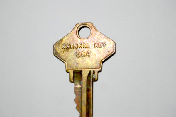 NATIONAL KEY SC4 ナショナル OLD ヴィンテージ USA 真鍮製・キー 鍵