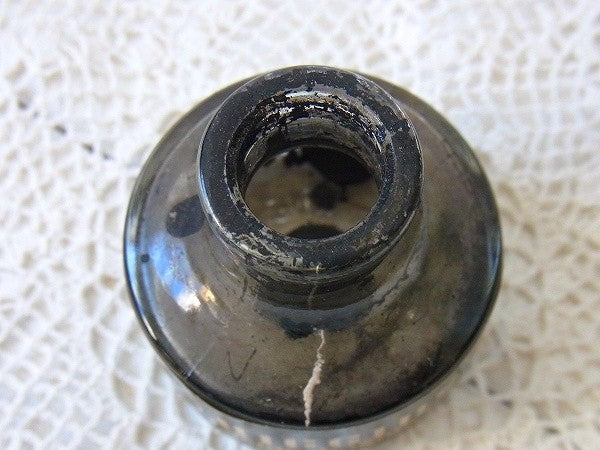 【HIGGINS】ガラス製・ヴィンテージ・インクボトル/瓶　USA