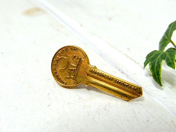 【YALE・USA】鍵・モチーフ・ヴィンテージ・タイピン・ゴールド・key・アクセサリー