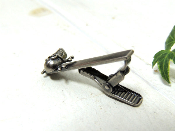 【スカルモチーフ】ドクロ&頭蓋骨・シルバーブラック・ヴィンテージ・タイピン・タイバー