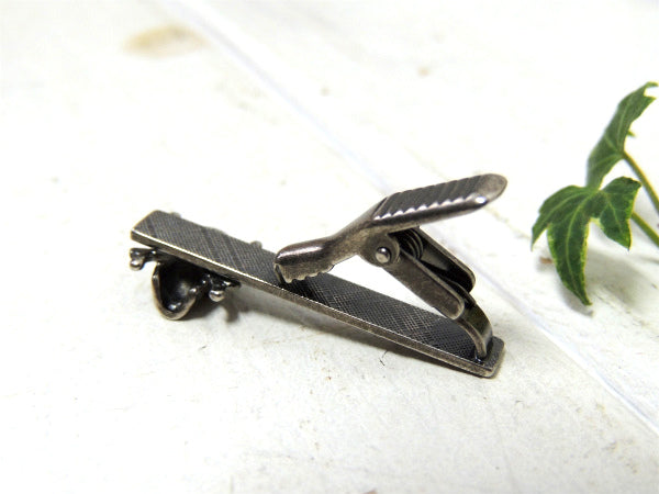 【スカルモチーフ】ドクロ&頭蓋骨・シルバーブラック・ヴィンテージ・タイピン・タイバー