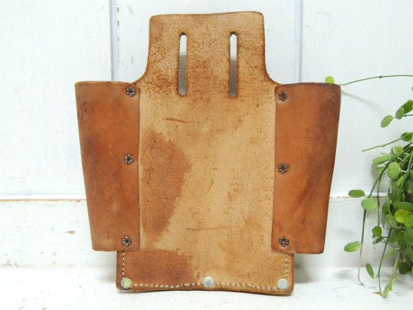 USA・レザー製・5ポケット・ヴィンテージ・ツールポーチ・工具ポーチ・DIY