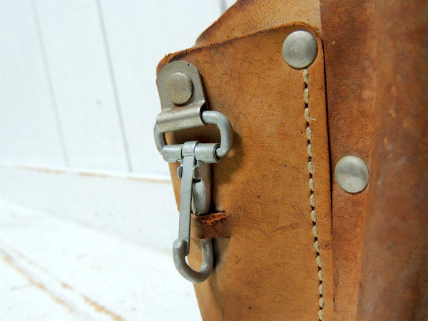 USA・レザー製・5ポケット・ヴィンテージ・ツールポーチ・工具ポーチ・DIY