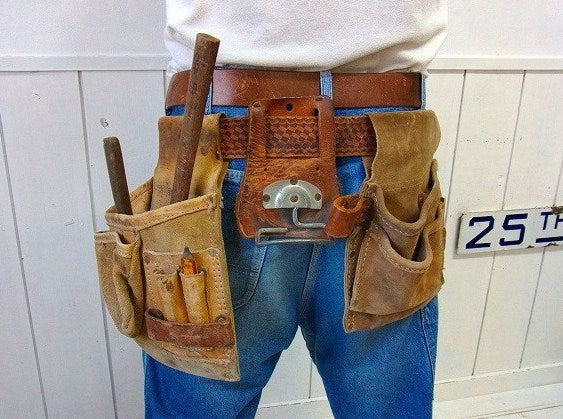 【マグワイア ニコラス】レザー製・DIY/ヴィンテージ・工具エプロン/ツールエプロン USA