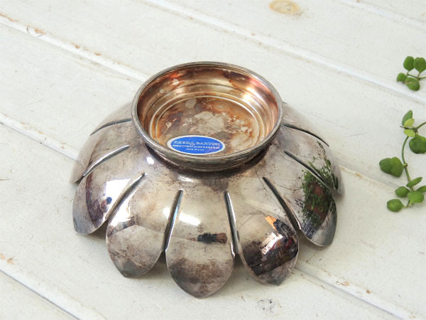 【Reed&Barton】蓮の花型・シルバー製・ヴィンテージ・トレイ/プレート USA