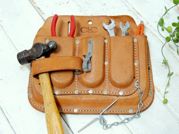 【CLC】カウハイドレザー製・5ポケット・ヴィンテージ・ツールポーチ・工具ポーチ USA