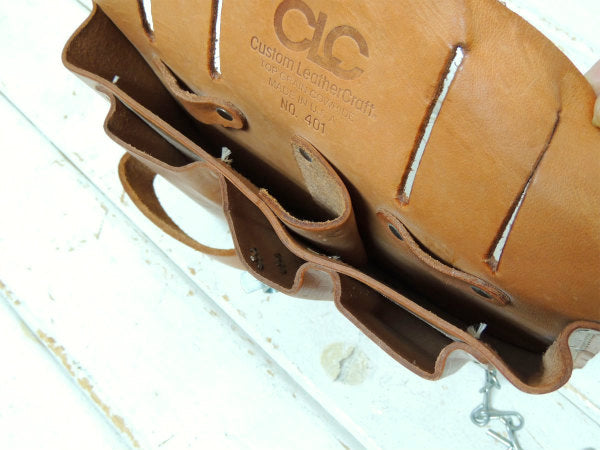【CLC】カウハイドレザー製・5ポケット・ヴィンテージ・ツールポーチ・工具ポーチ USA