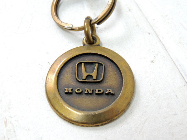 【USホンダ・HONDA・アメ車・GAS】ビンテージ・メタル製・キーホルダー・鍵2本付き・モーター系