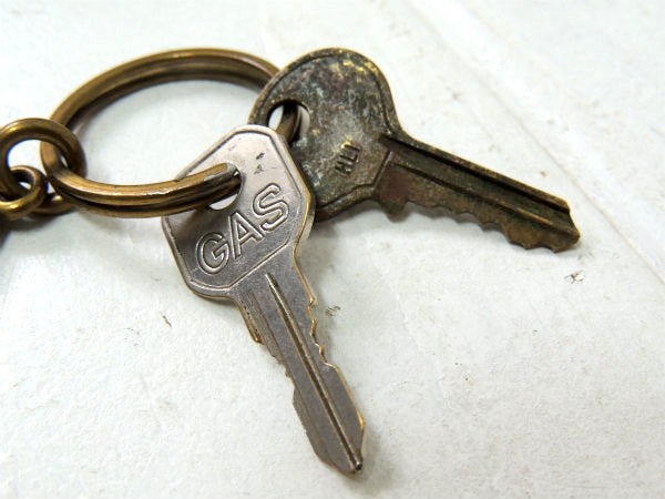 【USホンダ・HONDA・アメ車・GAS】ビンテージ・メタル製・キーホルダー・鍵2本付き・モーター系