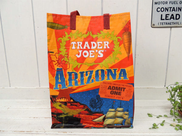 【トレーダージョーズ】Trader Joe's・アリゾナ州限定・エコバッグ/グロッサリーバッグ