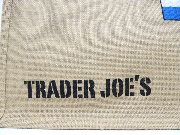 【トレーダージョーズ】Trader Joe's・ジュート製・トリコロール・トートバッグ/エコバッグ
