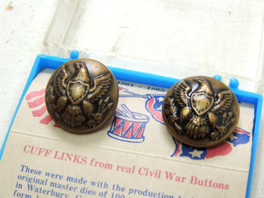 【ミリタリー・イーグル】1861-1865・デッドストック・ヴィンテージ・カフスボタンセット・US