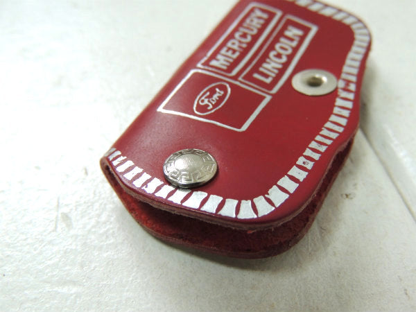 【Ford・フォード・リンカーン・マーキュリー・アメ車】ビンテージ・革・キーケース・鍵2本付き