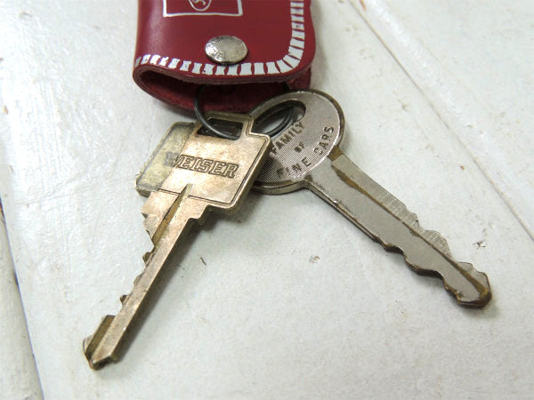 【Ford・フォード・リンカーン・マーキュリー・アメ車】ビンテージ・革・キーケース・鍵2本付き