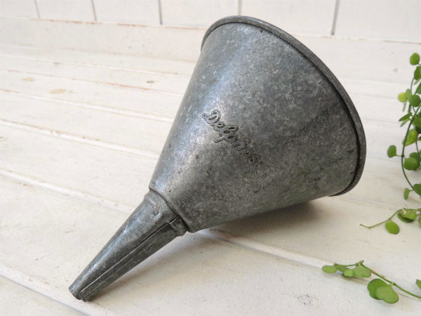 Delphos ティン製 ヴィンテージ じょうご 漏斗 ファンネル ガレージ モーター系 USA