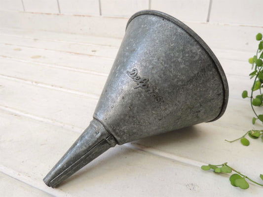 Delphos ティン製 ヴィンテージ じょうご 漏斗 ファンネル ガレージ モーター系 USA