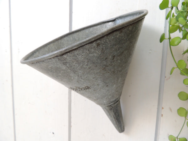 Delphos ティン製 ヴィンテージ じょうご 漏斗 ファンネル ガレージ モーター系 USA