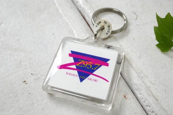 Z95.7・ラジオ局・アドバタイジング・デッドストック・ヴィンテージ・両面・キーホルダー USA