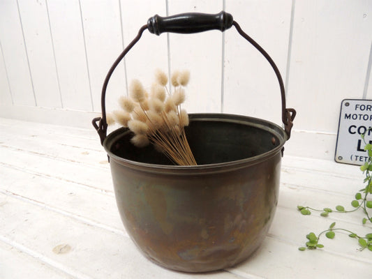 【Old Colony】USA・銅製の大きなヴィンテージ・鍋/銅鍋/コッパー