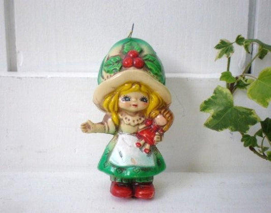 女の子のクリスマス・ヴィンテージ・オーナメント/飾り
