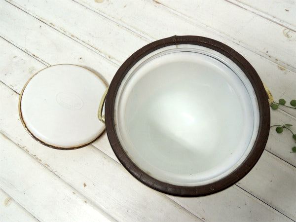 Kraftware ウッド柄・ヴィンテージ・アイスペール アイスバスケット ミッドセンチュリー US