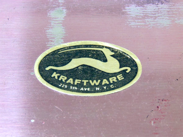 Kraftware ウッド柄・ヴィンテージ・アイスペール アイスバスケット ミッドセンチュリー US