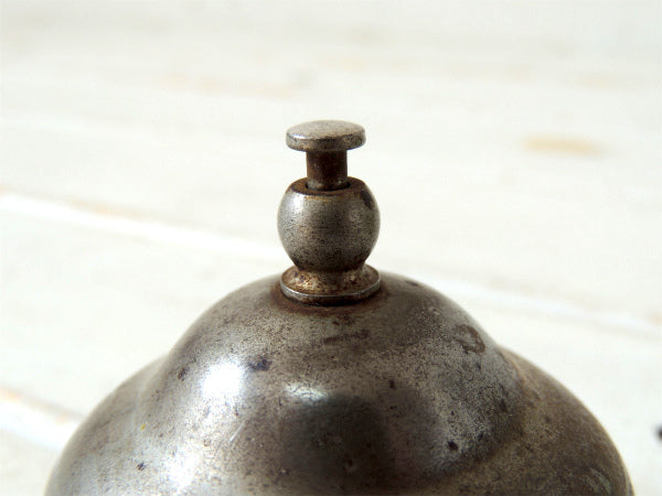 【シャビーなメタル製】ヴィンテージ・呼び鈴・コールベル・卓上ベル・USA・店舗レジ