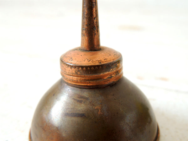 【真鍮製】ちいさな・アンティーク・油差し・オイル差し・オイラー・ガレージ・工業系・USA