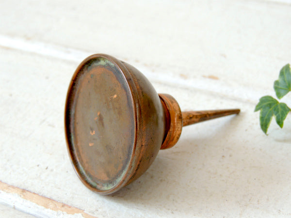 【真鍮製】ちいさな・アンティーク・油差し・オイル差し・オイラー・ガレージ・工業系・USA