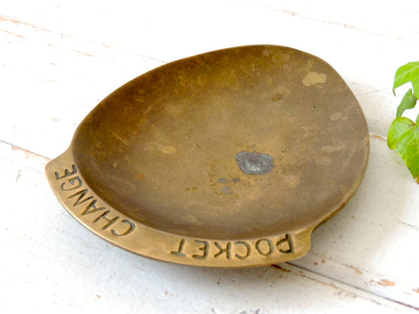 【POCKET CHANGE】真鍮製・ヴィンテージ・ポケットチェンジ・トレイ/マネートレイ