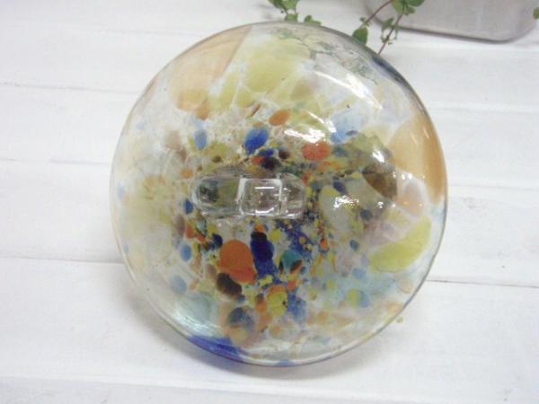 USA・ガラス製・キノコ・きのこのオブジェ・ハンドメイド・ガラス工芸