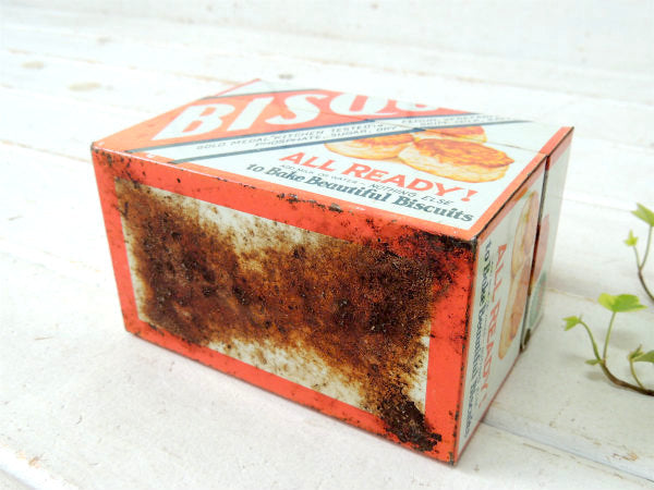 【BISQUICK】ビスクイック・たくさんのレシピカード付き・ビンテージ・レシピボックス/レシピ缶