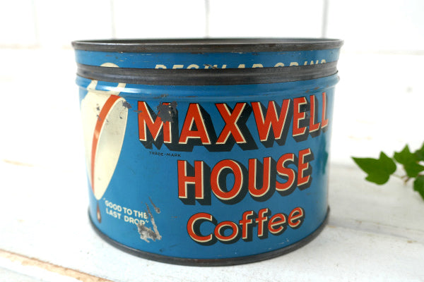 MAXWELL HOUSE COFFEE マックスウェル・ビンテージ・コーヒー缶・ティン缶・USA