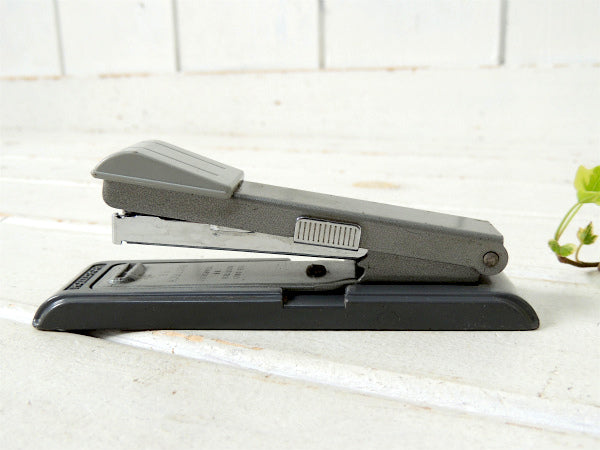 1896's~ BOSTITCH ボステッチ グレー×メタル製・ヴィンテージ・ホッチキス ステープラー USA ステーショナリー Office雑貨 文房具