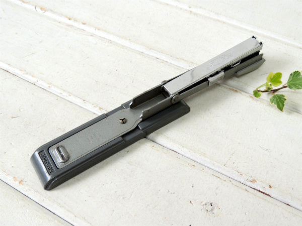 1896's~ BOSTITCH ボステッチ グレー×メタル製・ヴィンテージ・ホッチキス ステープラー USA ステーショナリー Office雑貨 文房具