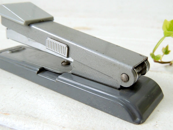 1896's~ BOSTITCH ボステッチ グレー×メタル製・ヴィンテージ・ホッチキス ステープラー USA ステーショナリー Office雑貨 文房具