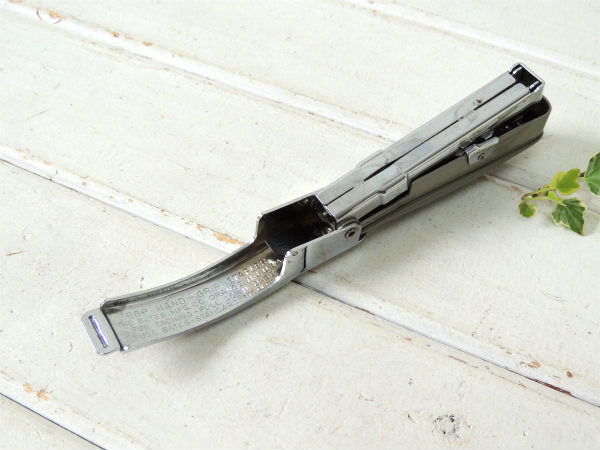 【Bates 88P】グレー色・ハンディタイプ・ヴィンテージ・ホッチキス/ステープラー USA
