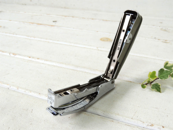 【Bates 88P】グレー色・ハンディタイプ・ヴィンテージ・ホッチキス/ステープラー USA