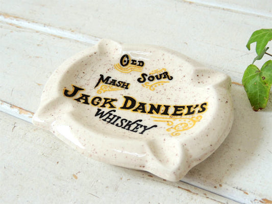 ジャックダニエル ウイスキー アドバタイジング セラミック製 ヴィンテージ・灰皿・アシュトレイ