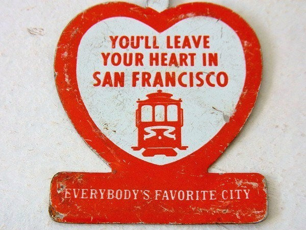 サンフランシスコ ケーブルカー 1960s ヴィンテージ・ピンバッジ 缶バッジ USA
