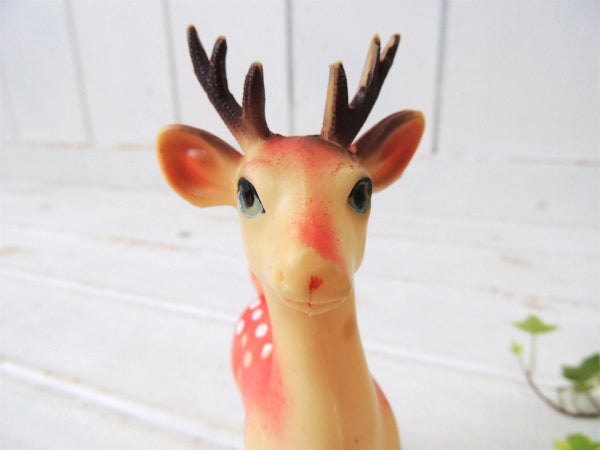 【トナカイ】クリスマス・ヴィンテージ・ソフビドール(2体セット)バンビ